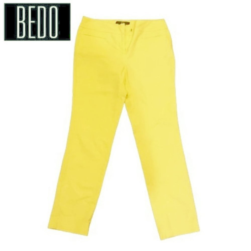 BEDO Soft Stretchy Cropped Yellow Pants